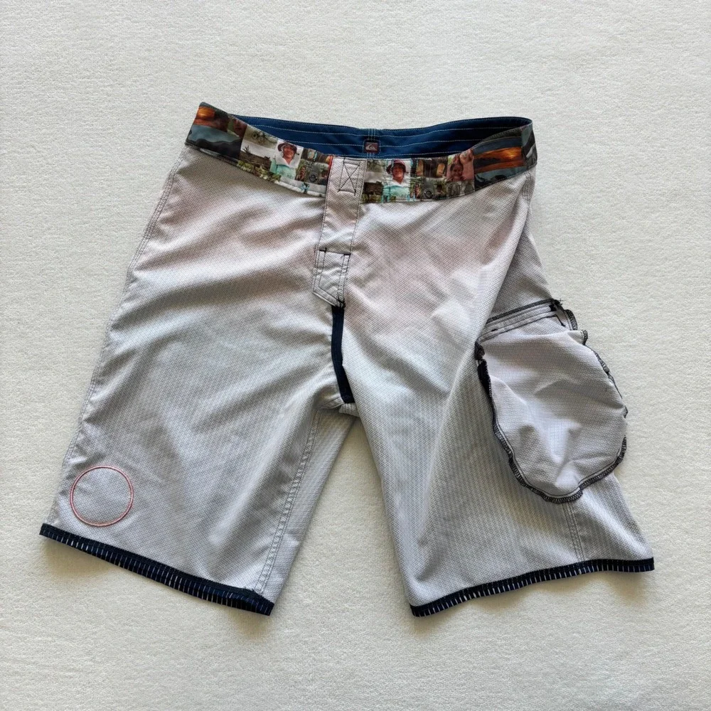 Quiksilver Foundation Board Shorts Men‎ 32 Multicolor Sunset Stripe AQYBS00019